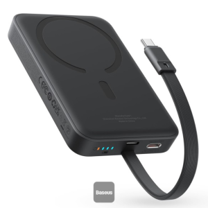 baseus magnetic mini wireless 10000mah 30w (black)