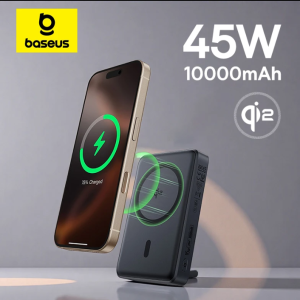 baseus nomos 3 in 1 magnetic power bank 10000mah 45w