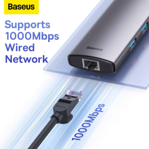 baseus starjoy 6 port type c hub adapter