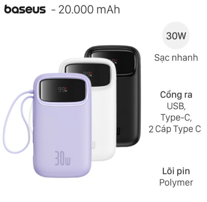 baseus qpow 2 20000mah 30w — brand new baseus qpow 2 20000mah 30w — brand new